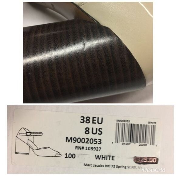 MARC JACOBS Kasia Patent Leather Sandal Heels Womens Size 38 US 8 - Picture 8 of 8